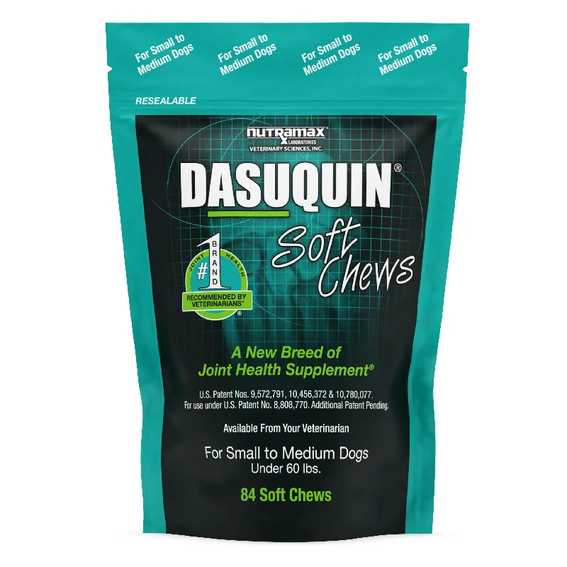 Nutramax Dasuquin Joint Health Supplement for Small to Medium Dogs - With Glucosamine, Chondroitin, ASU, Boswellia Serrata Extract, Green Tea Extract, Soft Chews