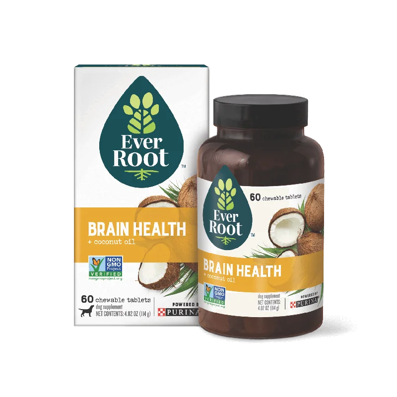 EverRoot Dog Supplements | Brain Health | Chewable Tablets, 60ct