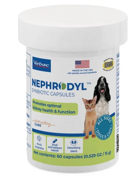 Nephrodyl Synbiotic Capsules Kidney Support for Dogs & Cats (60 capsules)